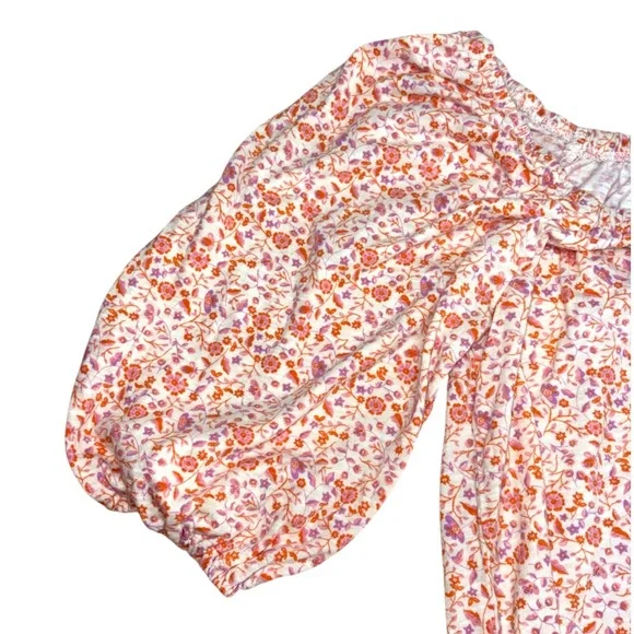 Sanctuary Chloe Floral Print Squareneck Flowy‎ Crop Coquette Top Size Small - Picture 7 of 9